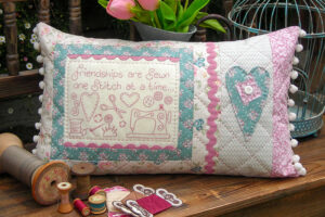 Friendships are Sewn Cushion pattern