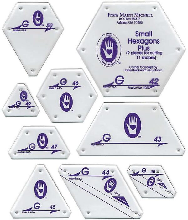 Perfect Template Templates Set G Small Hexagons Plus